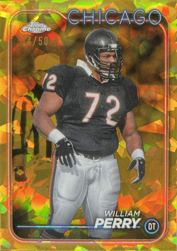William Perry 2024 Topps Chrome Sapphire Edition #21 Gold /50 RAW