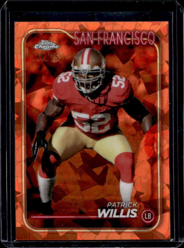 Patrick Willis 2024 Topps Chrome Sapphire Edition #180 Orange /25 RAW