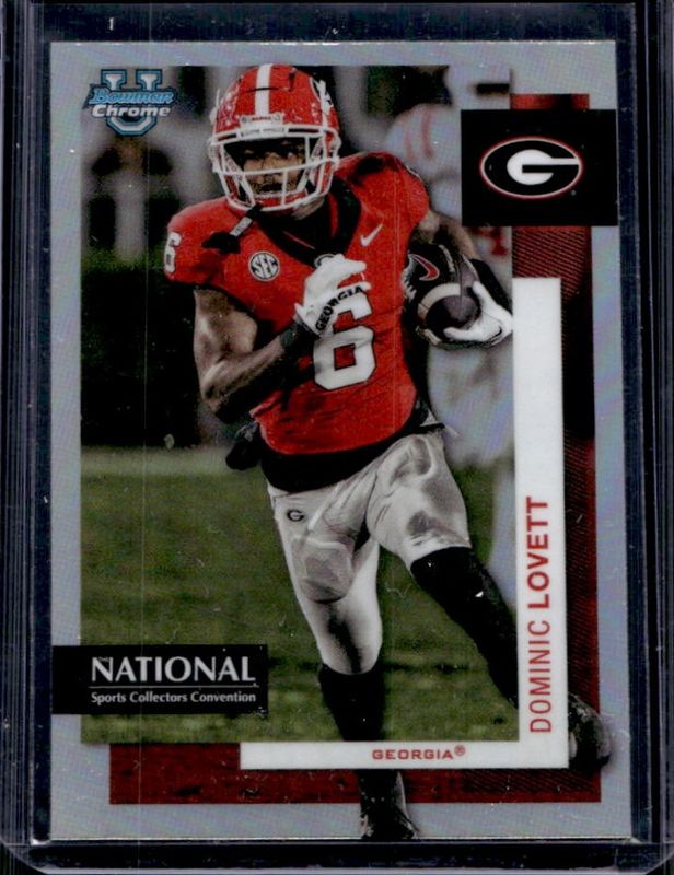 Dominic Lovett 2024 Topps Bowman Chrome University NSCC Wrapper Redemption #FB-15 Base RAW