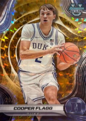 2024 Bowman Best University #16 Gold Geometric Refractor /50