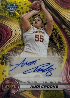 2024 Bowman Best University #B24-AC Best of 2024 Autographs - Yellow Lazer Refractor /75