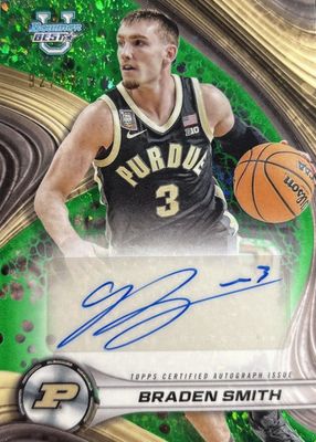 2024 Bowman Best University #B24-BS Best of 2024 Autographs - Green Mini-Diamond Refractor /99