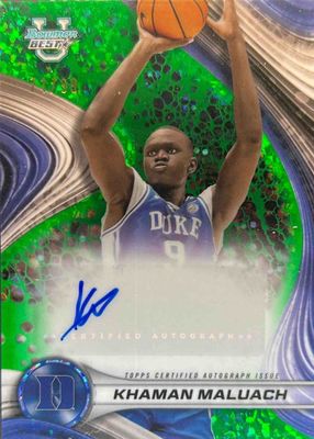 2024 Bowman Best University #B24-KM Best of 2024 Autographs - Green Mini-Diamond Refractor /99