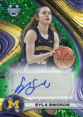 2024 Bowman Best University #B24-SSW Best of 2024 Autographs - Green Mini-Diamond Refractor /99