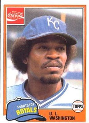 1981 Topps Coca-Cola Kansas City Royals #8 Base