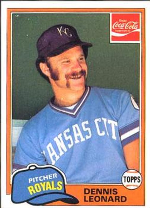 1981 Topps Coca-Cola Kansas City Royals #4 Base