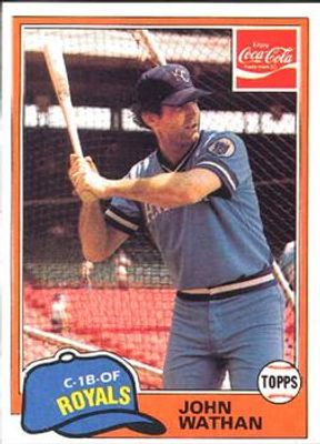 1981 Topps Coca-Cola Kansas City Royals #9 Base