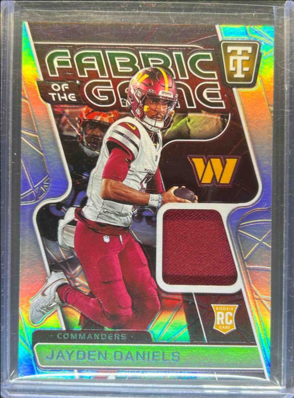 Jayden Daniels 2024 Totally Certified #6 Fabric of the Game Rookies /149 RAW