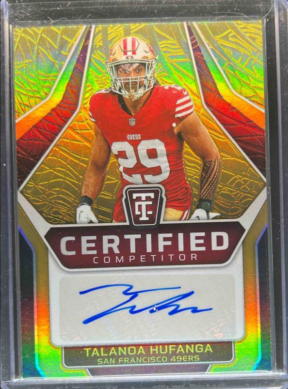 2024 Totally Certified #14 Certified Competitor Autographs - Mirror Platinum Gold /10