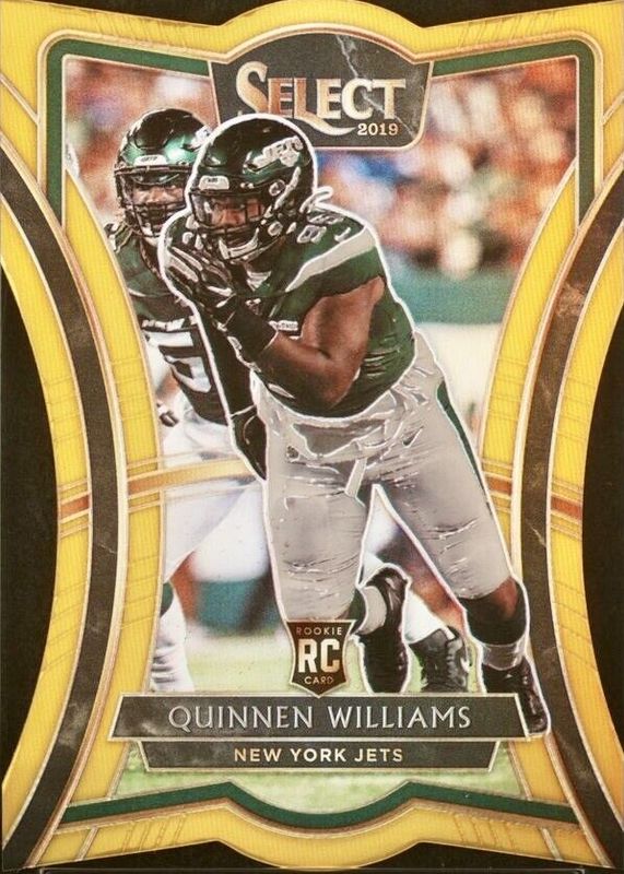 Quinnen Williams 2019 Select #110 Premier Level Gold Die-Cut /10 Rookie RAW
