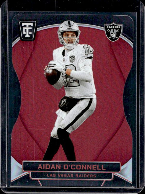 Aidan O'Connell 2024 Totally Certified #46 Mirror Platinum Red Die-Cut /175 RAW