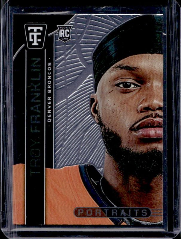 Troy Franklin 2024 Totally Certified #24 Portraits Rookie RAW