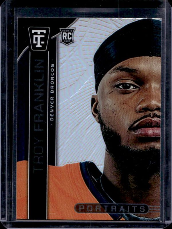 Troy Franklin 2024 Totally Certified #24 Portraits - Mirror Rookie RAW
