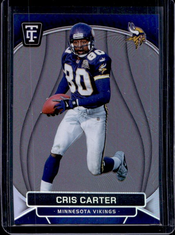 Cris Carter 2024 Totally Certified #193 Legends - Mirror Platinum Silver /299 RAW
