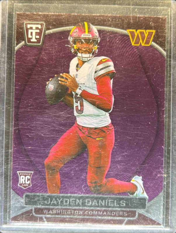 Jayden Daniels 2024 Totally Certified #138 Rookies - Mirror Maroon RAW