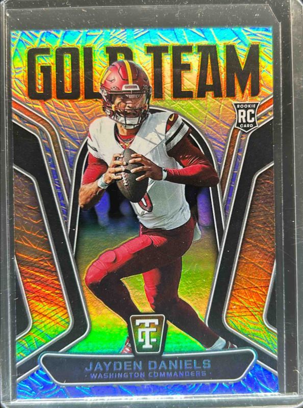 Jayden Daniels 2024 Totally Certified #21 Gold Team Rookie RAW