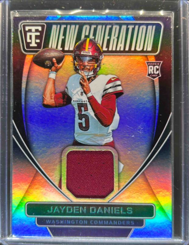 Jayden Daniels 2024 Totally Certified #3 New Generation Jerseys Rookie RAW