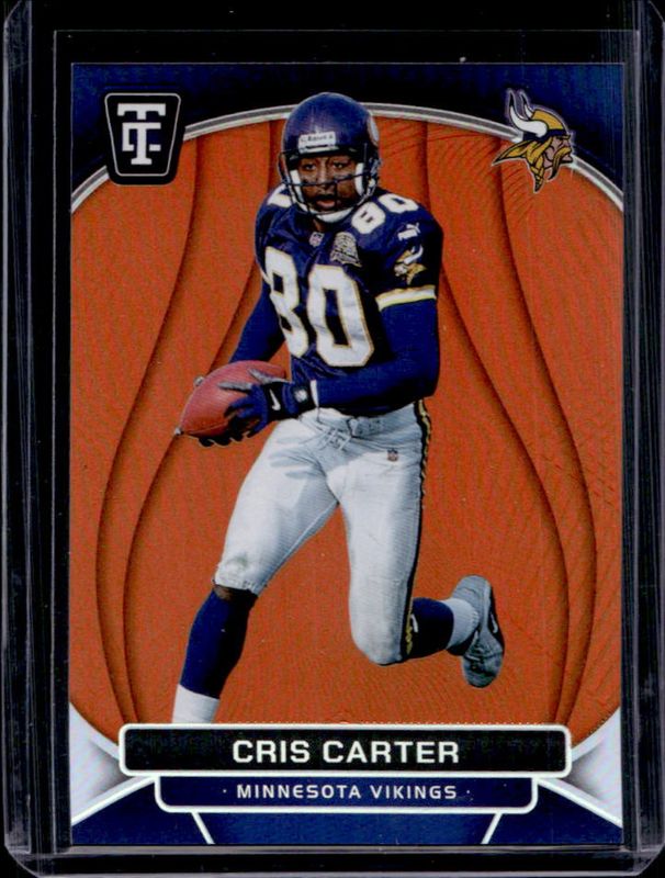 Cris Carter 2024 Totally Certified #193 Legends - Mirror Platinum Orange /99 RAW
