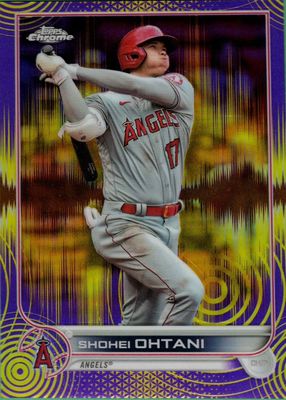 2022 Topps Chrome Sonic #1 Purple & Yellow Sonic Pulse Refractor /299