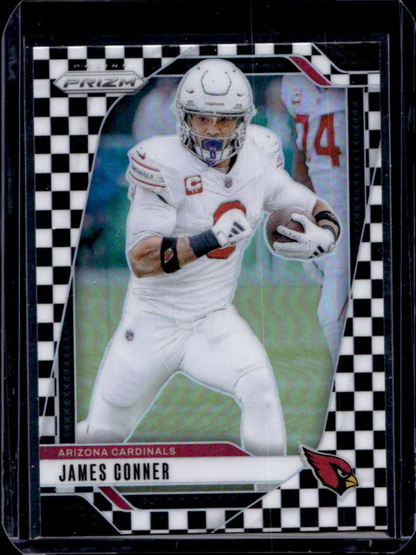 James Conner 2024 Prizm #2 Black & White Checker /(SSP) RAW