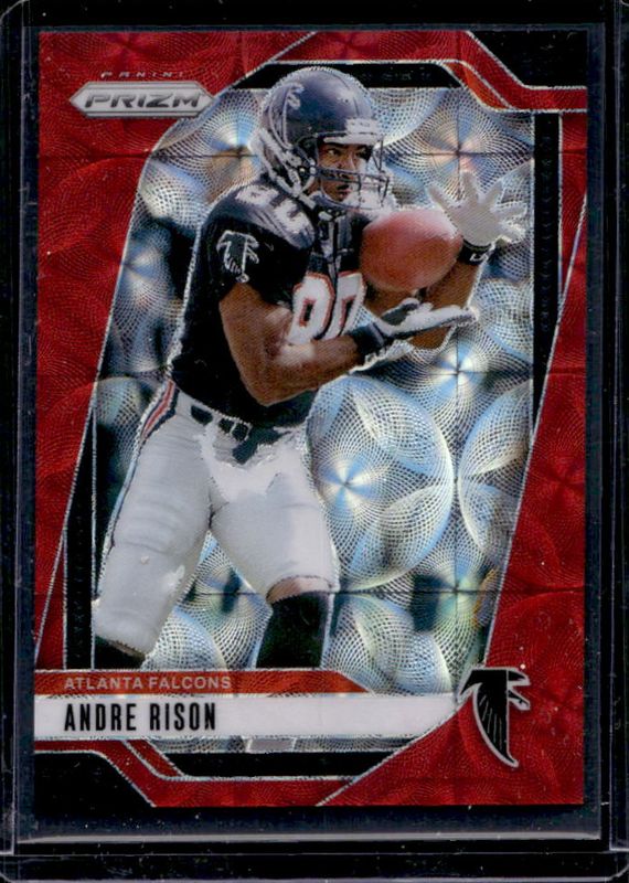 Andre Rison 2024 Prizm #16 Choice Red /20 RAW