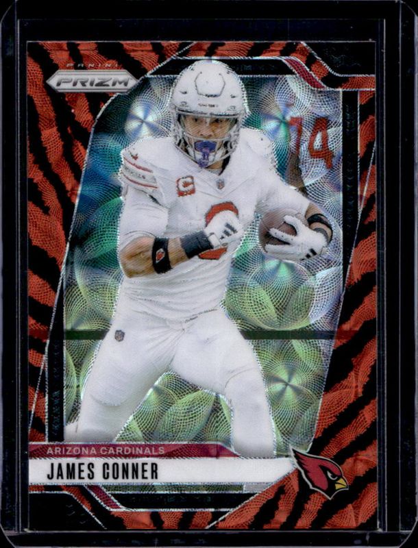 James Conner 2024 Prizm #2 Choice Tiger Stripe /(SSP) RAW