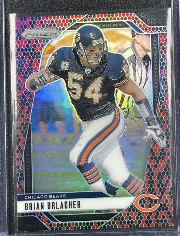 Brian Urlacher 2024 Prizm #52 Black & Red Checker /(SSP) Price