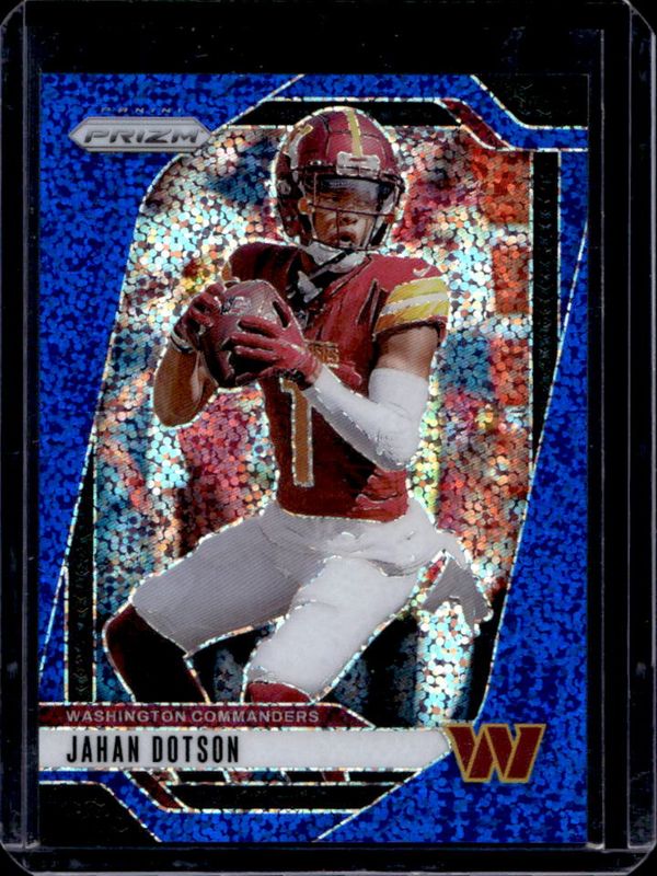 Jahan Dotson 2024 Prizm #290 Blue Sparkle /96 RAW