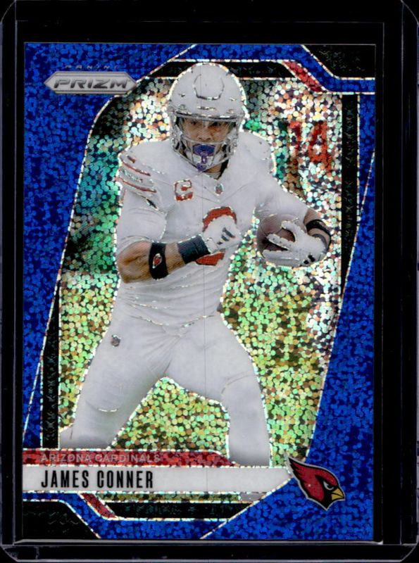 James Conner 2024 Prizm #2 Blue Sparkle /96 RAW