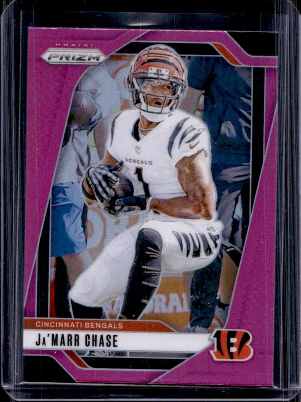 Ja'Marr Chase 2024 Prizm #57 Pink RAW