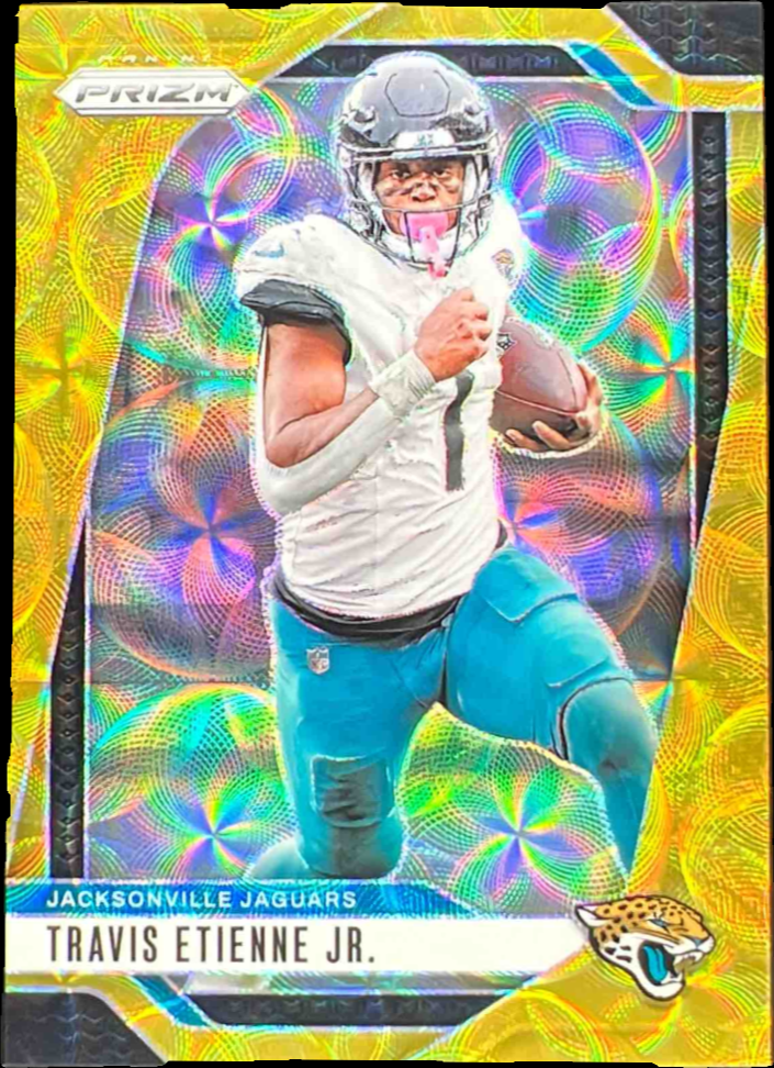 Travis Etienne Jr. 2024 Prizm #130 Choice Gold /10 Price Guide