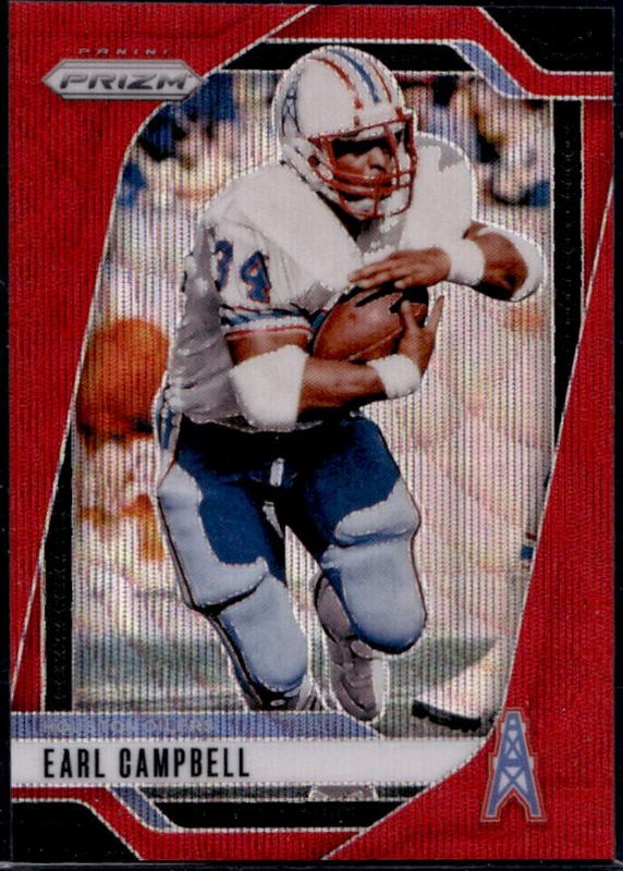 Earl Campbell 2024 Prizm #297 Red Wave /149 RAW