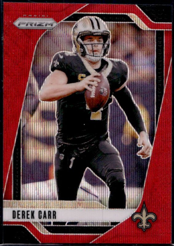 Derek Carr 2024 Prizm #203 Red Wave /149 RAW