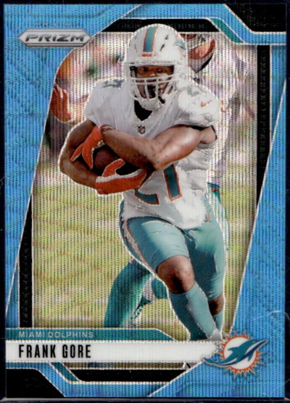 Frank Gore 2024 Prizm #184 Blue Wave /230 RAW