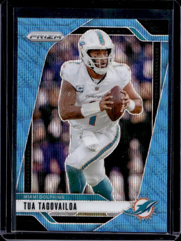 Tua Tagovailoa 2024 Prizm #175 Blue Wave /230 RAW