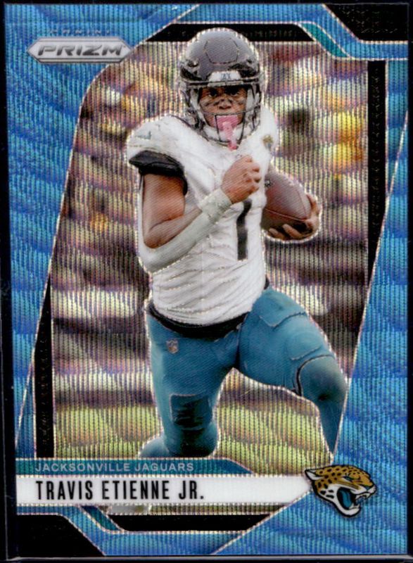 Travis Etienne Jr. 2024 Prizm #130 Blue Wave /230 RAW