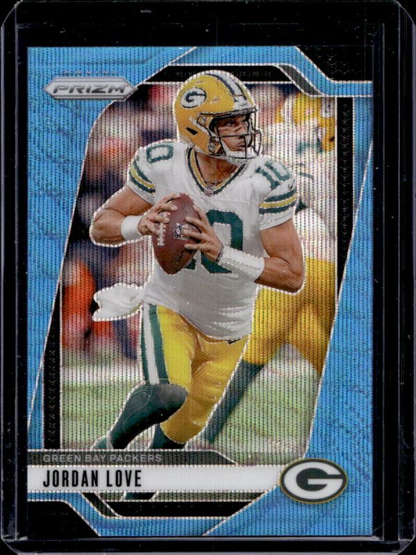 Jordan Love 2024 Prizm #101 Blue Wave /230 RAW