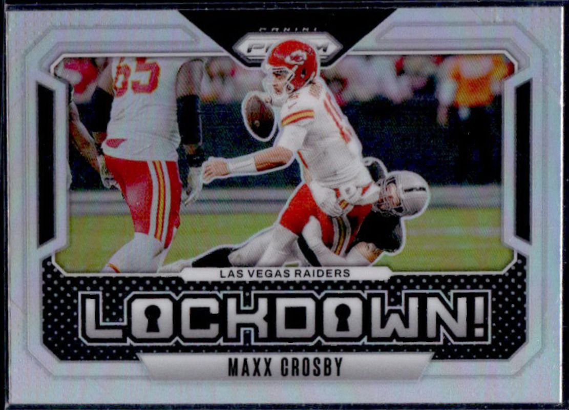Maxx Crosby 2024 Prizm #1 Lockdown! RAW