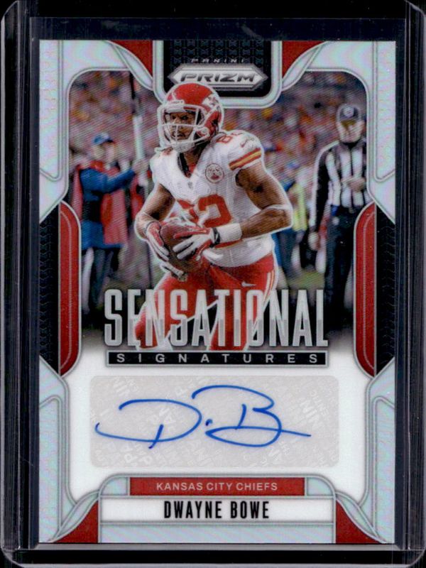 Dwayne Bowe 2024 Prizm #SS-DBE Sensational Signatures /149 RAW