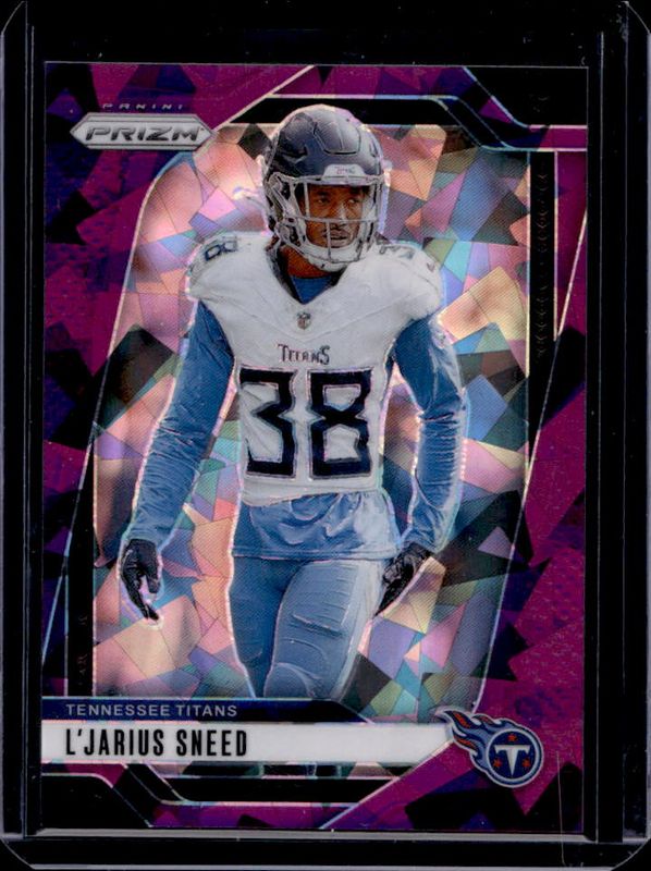 L'Jarius Sneed 2024 Prizm #283 Purple Ice /225 RAW