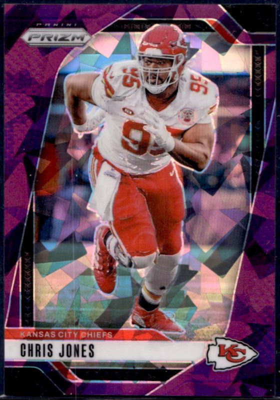 Chris Jones 2024 Prizm #143 Purple Ice /225 RAW