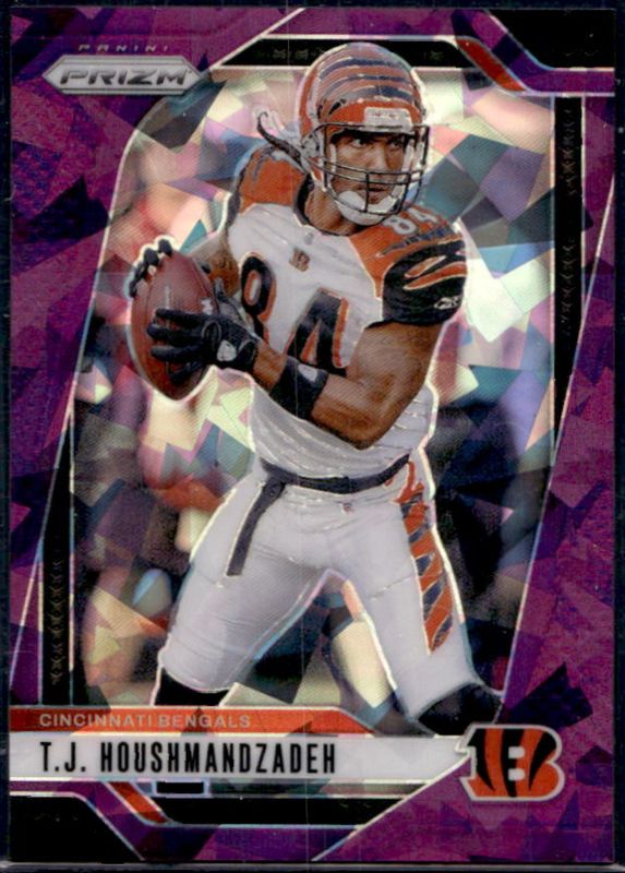 TJ Houshmandzadeh 2024 Prizm #63 Purple Ice /225 RAW