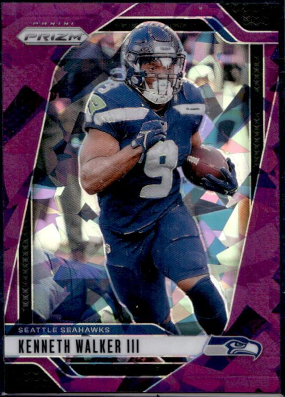 Kenneth Walker III 2024 Prizm #260 Purple Ice /225 RAW