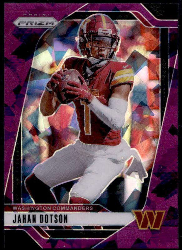 Jahan Dotson 2024 Prizm #290 Purple Ice /225 RAW