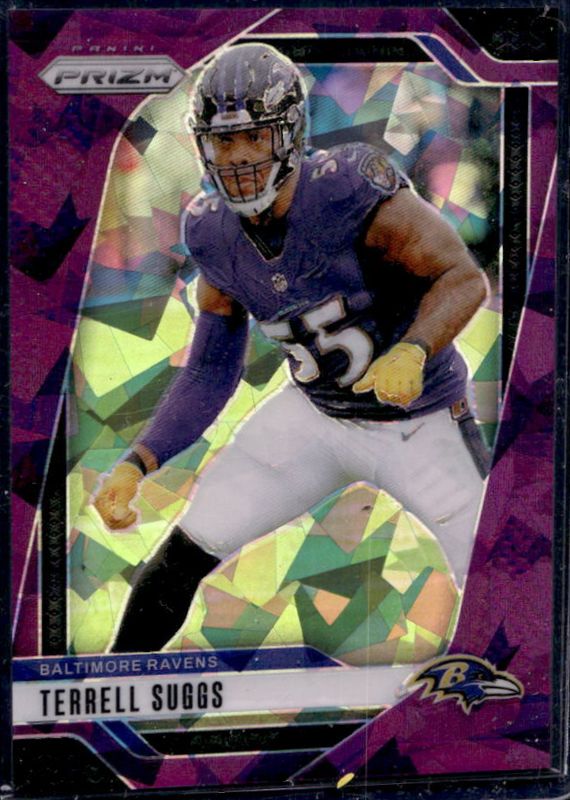 Terrell Suggs 2024 Prizm #26 Purple Ice /225 RAW