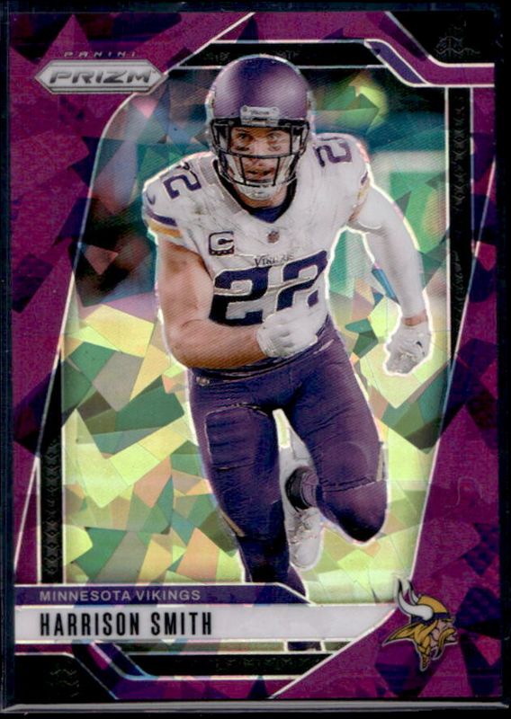Harrison Smith 2024 Prizm #190 Purple Ice /225 RAW