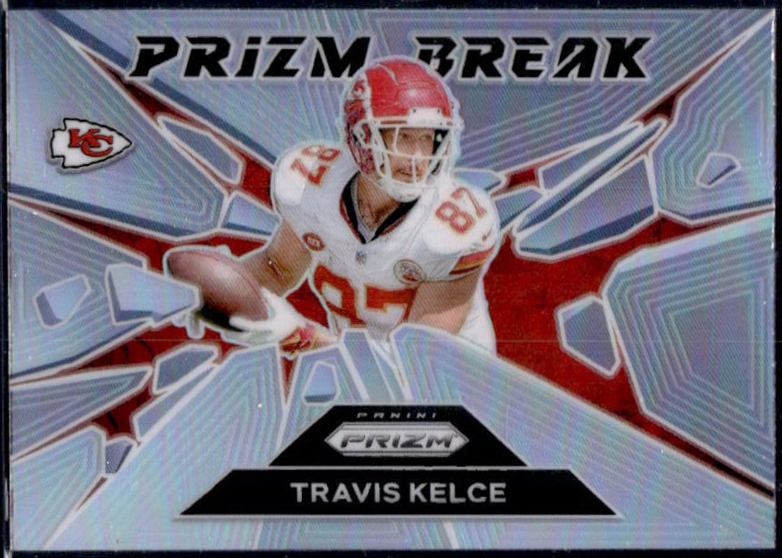 Travis Kelce 2024 Prizm #1 Prizm Break - Silver RAW