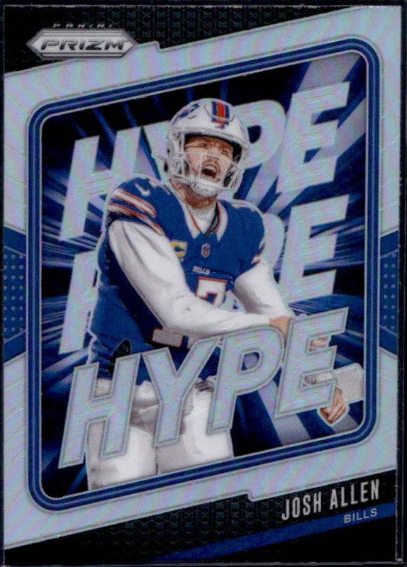Josh Allen 2024 Prizm #13 Hype - Silver RAW