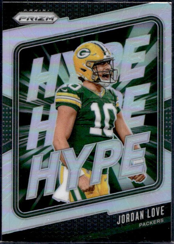 Jordan Love 2024 Prizm #2 Hype - Silver RAW