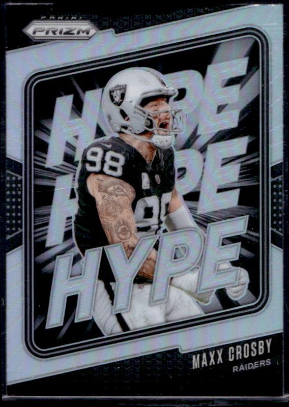 Maxx Crosby 2024 Prizm #9 Hype - Silver RAW